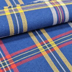 SUPER CIJENA - Pariški plavi karo (širina 2,80 m, 190 g/m2) - dekorativna tkanina ZADNJI KOMAD 2,70 m/17,50 €