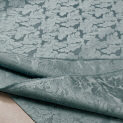 🎁 Petrol zelena damast tkanina - za stolnjake i dekor (širina 3 m)