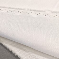 Bijelo pamučno platno s blagom elastičnošću - izdržljivo i praktično