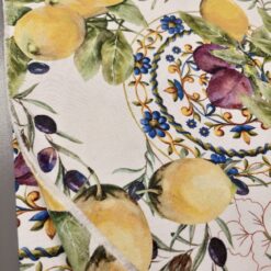 Limuni i masline - dekorativna tkanina (širina 2,80 m)