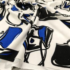 Jersey s plavo-crnim uzorkom torbica