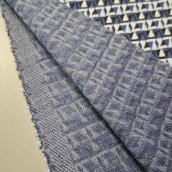 Jersey PUNTO MILANO - plavo-bijeli geometrijski uzorak s crnim kontrastom