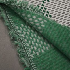 🌟 "Vuitton" elastična pletenina u zeleno-bijeloj kombinaciji