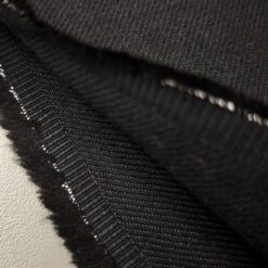 Crno kompaktno platno - mješavina pamuka i poliestera