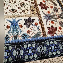 🌟 Versace stil - barokni viskozni dres u plavo-bež tonovima