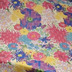 🌟 Šareni cvjetni žakard - bogati višebojni uzorak