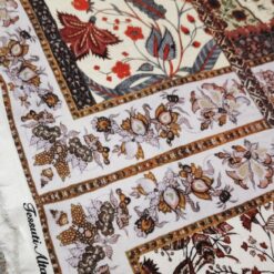 🌟 Versace stil - barokni viskozni dres u crveno-bež tonovima