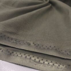 🎁 Maslinasto zelena tkanina lanenog izgleda - lagana mješavina za ljetnu odjeću