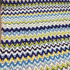 Pmučni jersey - tirkizni cik-cak uzorak u Missoni stilu